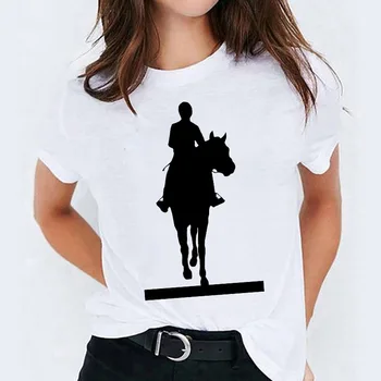 T-shirt Dame 2021 Modni Ženski Tee Vrhovi poletnih oblačil za ženske Živali 90. letih Kratek rokav Bela tshirt femme Plus Velikost XXXL