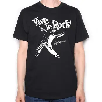 T Srajce Onlinepunk T Shirt Vive Le Rock Little Richard Različica Posadke Vratu Moških Kratek Rokav Majice Najboljšega Prijatelja