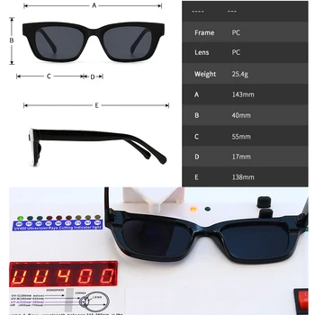 TAKO&EI Moda Kvadratnih Ženske Retro sončna Očala Jelly Barvnih Odtenkih UV400 Očala Trendi Moških, Barvite sončne Očala