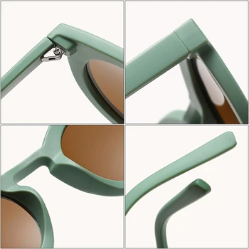 TAKO&EI Retro Klasična Okrogla sončna Očala Ženske Modni Trendi Jelly Barvnih Odtenkih UV400 Letnik Moški Siva Čaj sončna Očala