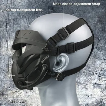 Taktično Airsoft Maske Paintball Anti-Fog PC Objektiv Obrambni Maska Zaščitna Boj proti Vojni Igre sprednji Pokrov Lovski Pribor