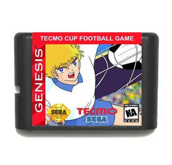 Tecmo Pokal Nogomet 16 bit MD Igra Kartice Za Sega Mega Drive Za Genesis