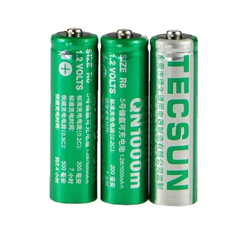 TECSUN Akumulatorska Baterija 2 Kos/3 Kosov AA NIMH QN1000 mAh 1,2 V Za TECSUN PL-660 600 380 310 398 Radio