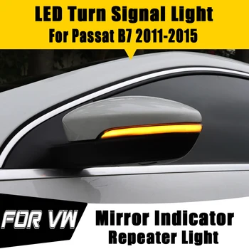 Tekoče Vode Blinker Strani Ogledalo Indikator LED Dinamični Obrnite Signalna Luč Za Volkswagen VW Passat B7 CC Scirocco EOS Hrošč