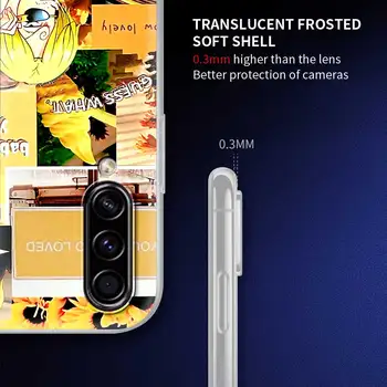 Telefon Primeru Za Samsung Galaxy A50 A51 A70 A71 A10 A20e A30 A40 Prosojno Mehka Mat Mobilnega Zajema En Kos Japonske Anime