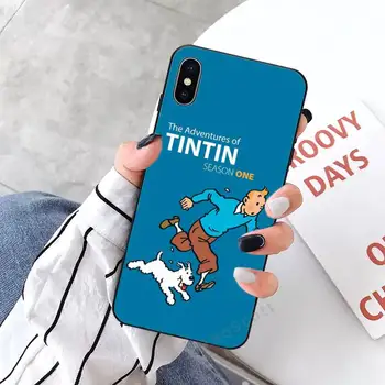 The Adventures of Tintin Naslikal Primeru Telefon Za iphone 5 5s 5c se 6 6s 7 8 plus x xs xr 11 pro max coque lupini funda trup