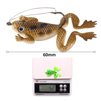 Thunder Žaba Lua Vabe Blackfish Morilec 5.2 g/6 cm z Enotno Kavljem Žaba Mehke Vabe Softworm Bionic Simulirani Vabe