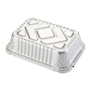 Tin karton žar pravokotne aluminijasto folijo polje kosilo polje kositrne folije posodo za enkratno uporabo takeaway lunch paket polje posodo