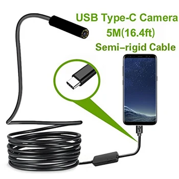 Tip-c Android USB-Endoskop Fotoaparat 7.0 mm Trdi Kabel PC Android Telefon Endoskop Cevi Tip C Endoskop Pregled Mini Kamera
