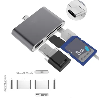 Tip-C USB Tip C HUB OTG Kartice CF, SD TF Card Reader Adapter Pretvornik za MacBook Air Samsung Galaxy Note 8 S8 Dodatki