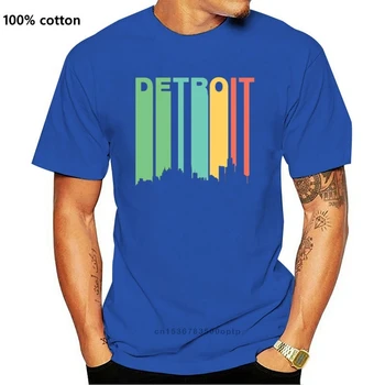 Tiskanje Modelov T-Shirt Humor Fant Dekle Letnik Detroit Geografija T Srajce Krog Vratu Plus Velikost S-5xl Hiphop Vrh