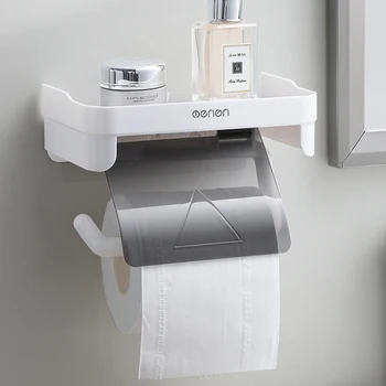 Toaletni Papir Držalo Nepremočljiva Stenske Za Toaletni Papir Pladenj Za Papir Roll Cev Škatla Za Shranjevanje Pladenj Polica Kopalniške Opreme