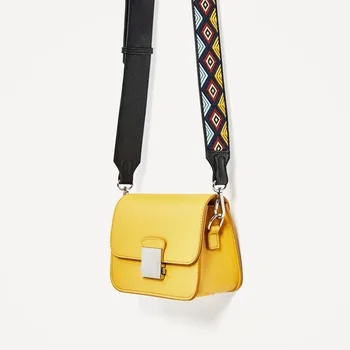 Torbe za ženske torbici oblikovalec Majhna rumena vreča za pomlad in poletje modni novo ramenski messenger bag Cvetlični vzorec ročaj