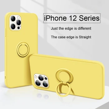 TPU Ohišje Za iPhone 11 Pro Primeru Silikona Z Tesnilo Magnetno Držalo Kritje Za iPhone 12 XR Pro Max X I Max 7 8 Plus SE 2020 Pokrov