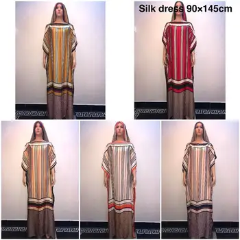 Traditionnelle malaisie Svile tam kaftan ženske dolge obleke, Moda je Natisnjena dolge obleke, ki se ujemajo šal afriške obleke za ženske