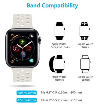 Trak Za Apple watch 6 se 5 4 3 2 38 mm 40 mm 42mm 44 Silikonski Šport watchband Za iwatch serije Zapestnica zamenjava Manžeta