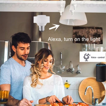 Tuya Smart Življenje ZigBee 3.0 Svetlobe Vtičnico okova E27Led Bulb Timer Stikalo Deluje z Alexa in Google Doma Glasovni Nadzor DIY