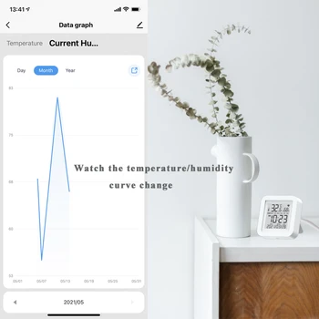Tuya WiFi Smart Home Temperatura Vlažnost Senzor Smartlife Daljinski Upravljalnik Termometer, Higrometer Z Zaslonom Alexa Googlova Domača Stran