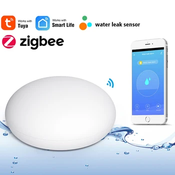 Tuya ZigBee 3.0 Doma Prepuščanje Vode Opozorila Neodvisnih WiFi Vode Leak Senzor, Detektor Poplav Opozarjanje Na Prekoračitev Varnostni Alarmni Sistem