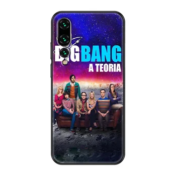 TV Big Bang Theory primeru Telefon Za Huawei P 8 10 20 30 Smart Plus 2019 Ž Pro Lite 2017 2019 black slikarstvo kritje tpu hoesjes