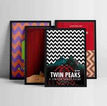 Twin Peaks TV Serije Stenske Nalepke Platno Slikarstvo Dekoracijo Dobra Kakovost Tiska Retro Vintage Plakat Doma Dekor Stenske Slike