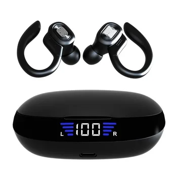 TWS Bluetooth Brezžične Slušalke LED Slušalke 9D Hifi Šport Nepremočljiva Čepkov Bluetooth 5.0 Slušalke Slušalke Z Mikrofonom