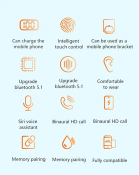 TWS Čepkov Bluetooth-združljive Slušalke 9D Zmanjšanje Hrupa Šport Brezžične Slušalke Prostorski Zvok, Stereo izhod za Slušalke