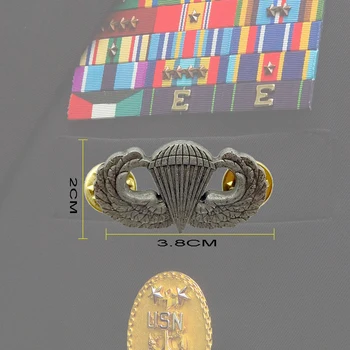 U.S. Army Kovinski Padalo ACU Spretnost Značko Pin