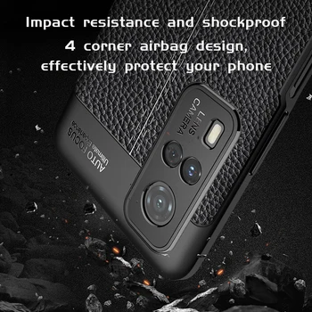 UFlaxe Mehko Shockproof Primeru za Vivo Y31 Y51 Y51a Y19 Y20 Y20i Y20S Y30 Y50 Litchi Teksturo Ultra-tanek Telefon Zadnji Pokrovček