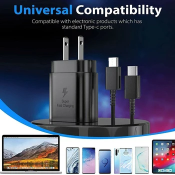 UGI 25 W Super Hitro Adapter Za Samsung PD Polnilnik USB, C, Da vtipkate C-Kabel Za Galaxy Note 10 20 S10 S20 21 Ultra S20+ A91