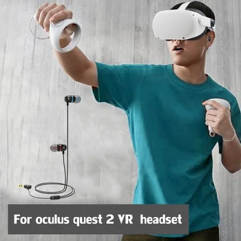 Uho-v Slušalke Za Oculus Quest 2 VR Hrupa Izolacijo Čepkov Slušalke Za Oculus Quest 2 VR Slušalke, S 3D 360-Stopinjski Zvok