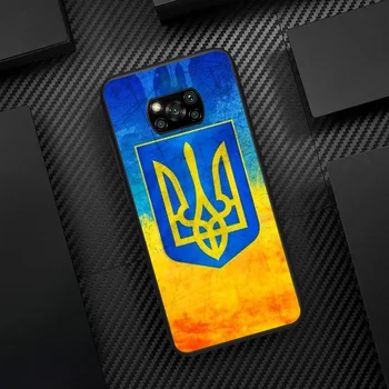 Ukrajina Zastavo Telefon Primeru Zajema Trup Za Xiaomi Mi A2 A3 8 9 SE 9T 10 10T Lite Pro Ultra Poco X3 black Coque Mehko Hoesjes Trend