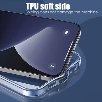 Ultra Tanek Jasno Primeru Za iPhone 12 Pro Max 11 Pro XS Max XR X Mehko TPU Silikon Za iPhone 5 6 6s 7 8 Plus Hrbtni Pokrovček Telefona Primeru