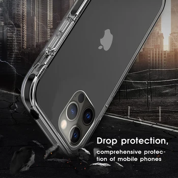 Ultra Tanek Jasno Primeru Za iPhone 12 Pro Max 11 Pro XS Max XR X Mehko TPU Silikon Za iPhone 5 6 6s 7 8 Plus Hrbtni Pokrovček Telefona Primeru