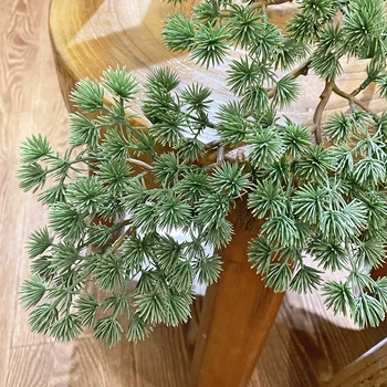 Umetni Big Pine Zeleno Vejo Simulacije Listi Rastlin Prijeten Bor Bonsaj Dodatki Za Dom Okras Rastlin Ponaredek Cvet