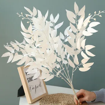 Umetno Listje Šopek Ponaredek Willow Džungle Poroko Ozadje dekoracijo božični umetno listje vinske trte stranka doma dekor rastlin