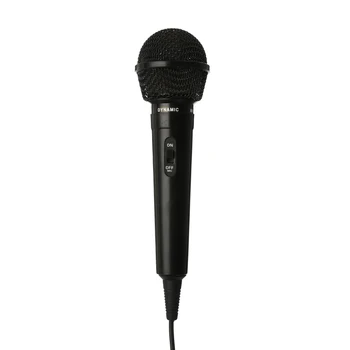 Universal 3,5 mm Žična Mikrofona prinaša dobička Javnih Oddajnik KTV Karaoke Snemanje Mikrofona, Črno Srebrna
