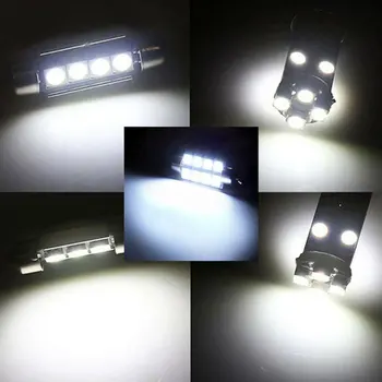 Univerzalni 23Pcs LED T10 5050 Avto Žarnice Notranjost Kupole Trunk registrske Tablice Svetilke Komplet White za Bmw E60 E90 Golf 4 7 LED Lučka