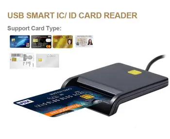 USB 2.0 Multiport Bralnik Pametnih Kartic Za Banke/SD/Nacionalni ID/TF/SIM/CAC/Čip Mini Card, Super Speed Card Reader Adapter