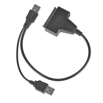 USB 2.0 SATA 7 Kabla 2.5 inch SATA Trdi Disk, Zunanji +15Pin SSD HDD Adapter Urad, ki Skrbi Računalniške Potrebščine