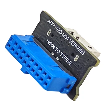 USB 3.0 Notranji 19-Pin za Matično ploščo Glavi USB 3.1 Vrste E Ključni 20-Pin Sprednji Plošči Adapter Pretvornik