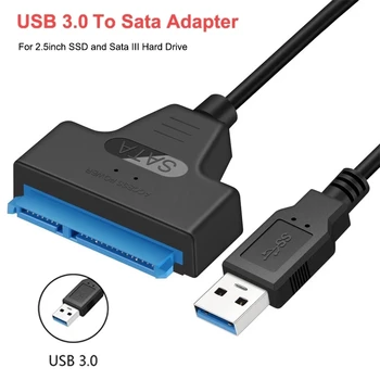 USB 3.0, SATA Kabel, Sata 3, USB, Adapter za Računalniške Kable, Priključke Usb, SATA Adapter Kabel Podporo 2,5 Cm SSD HDD Trdi Disk