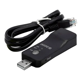 USB Brezžični Usmerjevalnik je WiFi Repeater 300Mbps Signala Ojačevalnika Dvojno Anteno Wifi Booster WiFi Range Extender