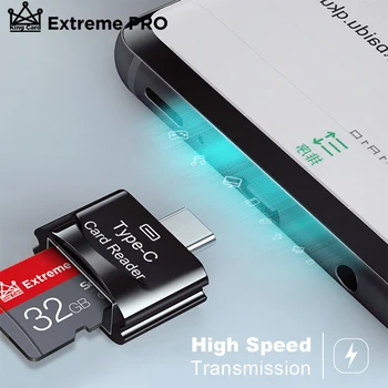 USB C Card Reader TF Micro SD Tip C OTG 2 V 1 Memory Card Reader Adapter USB flash drive za Samsung Huawei MacBook