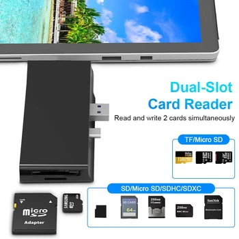 USB C Središče Za Površinsko Pro7 Dock card reader 4K HDMI je združljiv RJ45 Gigabit Ethernet PD USB-C SD/TF kartica micro SD Za Microsoft 7 Pro