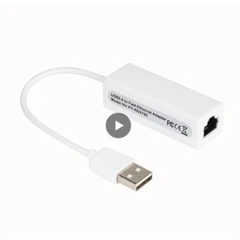 USB Ethernet Adapter Omrežno Kartico USB Za Ethernet RJ45 Lan Prenosni Hitro Transmiossion Samodejnega Prepoznavanja Žični Internet