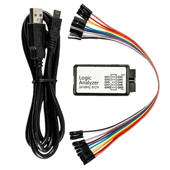 USB Logic Analyzer 24M 8CH Kanal Z Rezervo Podporo 1.1.16 Združljiv Logic Analyzer je Naprava Kabli Omrežja Orodje za Analizo