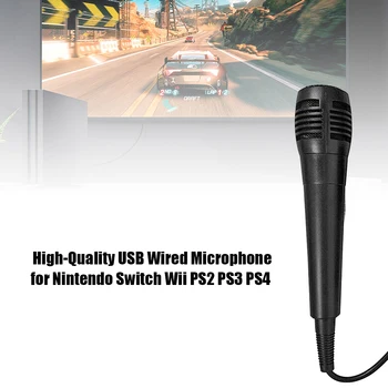 USB Mikrofon Karaoke za Nintendo Stikalo Wii Wii U PS4 PS3, Xbox En PC