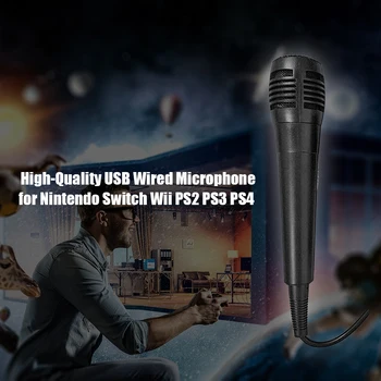 USB Mikrofon Karaoke za Nintendo Stikalo Wii Wii U PS4 PS3, Xbox En PC
