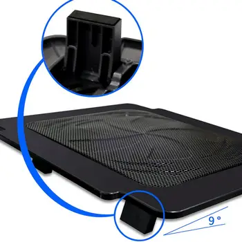USB Prenosni računalnik Tiho LED Ventilator Hladilnika Adjustable Notebook Cooling Pad Stojalo Držalo